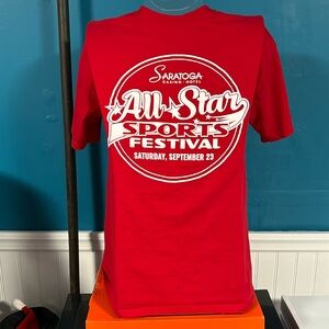 Port & Company T Shirt size Medium Saratoga Casino Hotel All Star Sports Fest